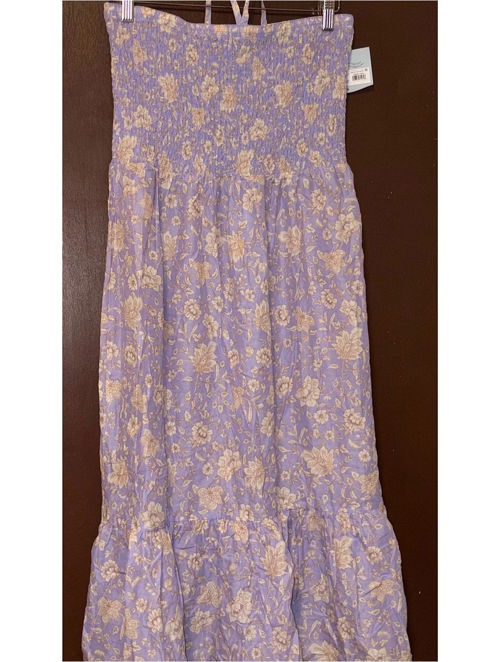 Shade & Shore Paisley Print Swim Cover Up Dress (Lilac - Size Medium)